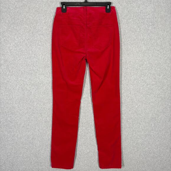 Talbots Pants 2T Red Velvet Heritage Cherry Academia Career Office Twee Nautical - Picture 8 of 9